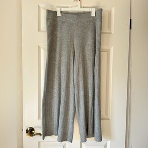 Who What Wear Light Gray Ribbed Sweater Pants XL